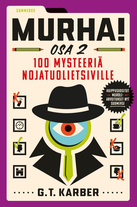 Kansainvälinen kirjailmiö on rantautunut Suomeen! Murhamysteeri-tehtäväkirjat myyntilistoilla syyskuusta lähtien