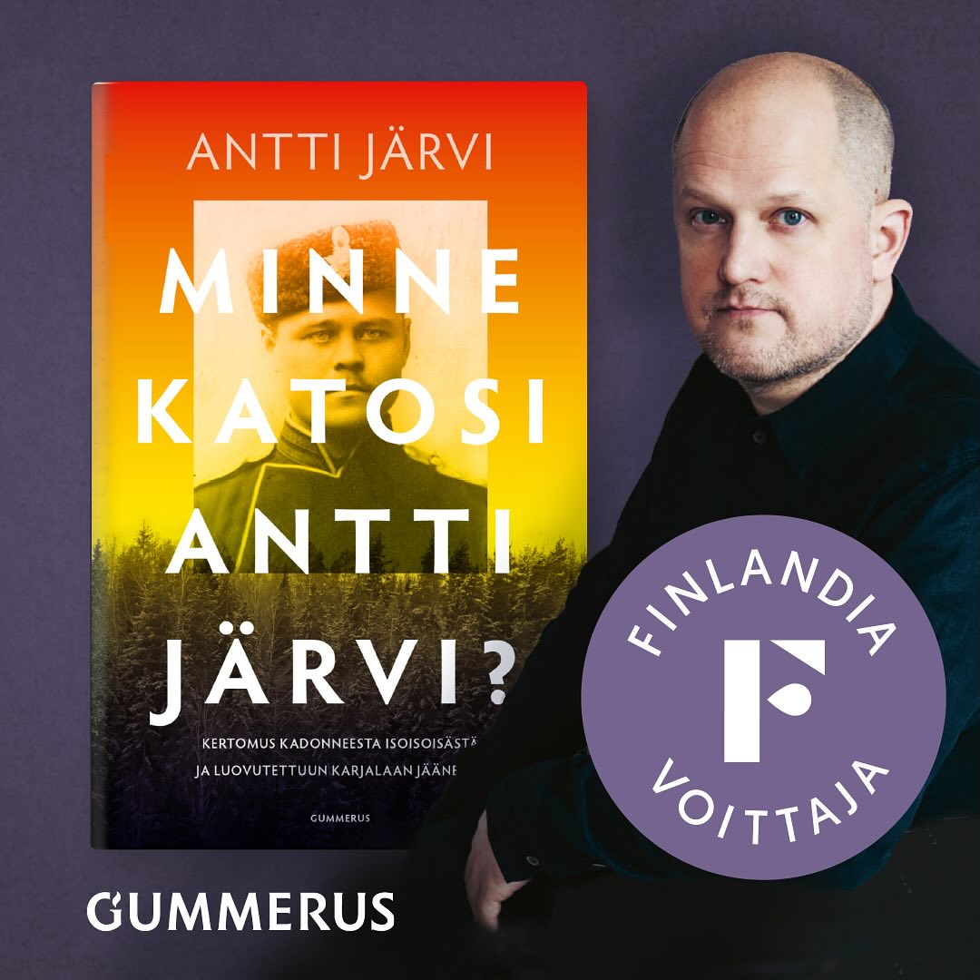 Antti Järven koskettava Minne katosi Antti Järvi? sai tietokirjallisuuden Finlandia-palkinnon